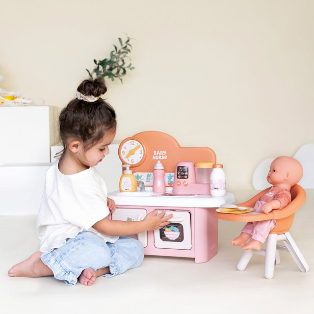 Smoby Puppenküche mit Hochstuhl Baby Nurse ab 1,5 Jahren - Bild 1