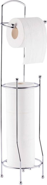 Pocoline Stand-WC-Garnitur aus Edelstahl in Silber, Höhe: 65,8 cm, Durchmesser: 15,2 cm - Bild 1