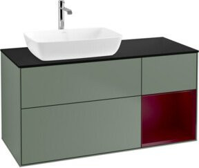 V&B Waschtischunterschrank Finion Wandbeleuchtung in Lackausführung, Breite: 120 cm, Tiefe: 50,1 cm, Höhe: 50,1 cm - Bild 1