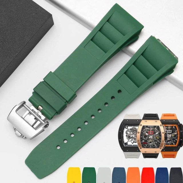 Uhrenarmband Solsticef, Silikon, 25-20mm, Grau, Herren - Bild 1
