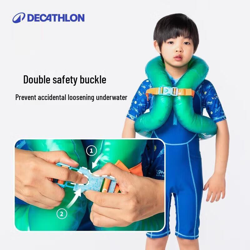 Decathlon aufblasbarer Achsel-Schwimmring blau - Bild 3