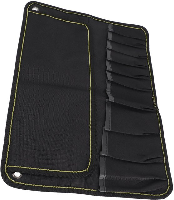 Igeteck Werkzeugtasche zum Aufrollen für das Motorrad, schwarze Rolltasche aus Textil mit hoher Kapazität und mehreren Taschen zum Aufhängen - Bild 1