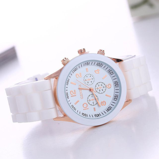 Aloisia Armbanduhr, Silikon, Quarz, Weiß, Damen - Bild 1