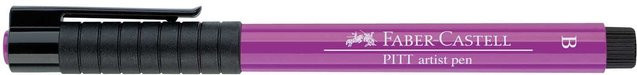 Faber Castell PITT artist pen brush in Karmoisin Rot-Lila - Bild 1