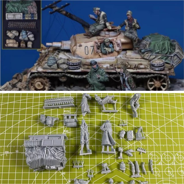 EVANOVM Panzerstapel, 1:35, Modellbausatz, Grau - Bild 1