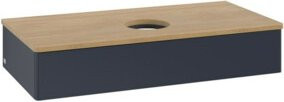 V&B Waschtischunterschrank Antao mit Beleuchtung, Eiche honig lackiert, B/T/H: 100 x 50 x 19 cm - Bild 1