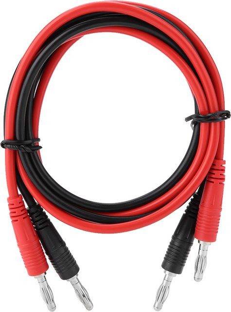 Aramox Testkabel mit 4 mm Bananenstecker auf Bananenstecker in Rot für Multimeter P1041 - Bild 1