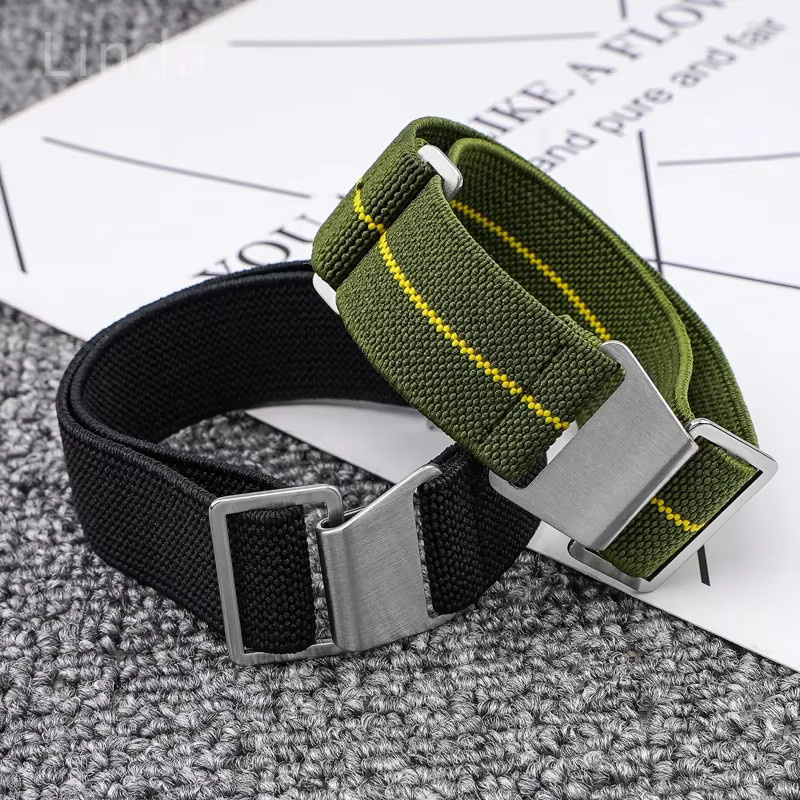 Uhrenarmband Textil/NATO, Nylon, Schwarz, Unisex - Bild 3