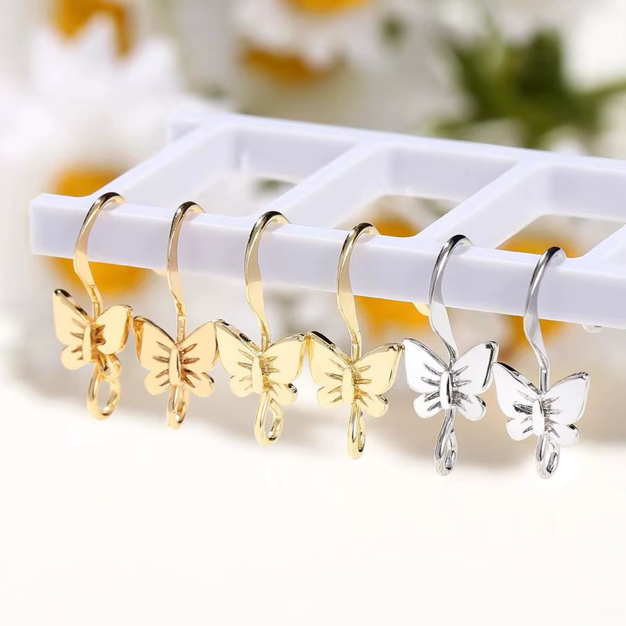 St.kunkka Ohrringhaken, Schmetterling, 18 Karat vergoldet, Charms-Anhänger - Bild 1