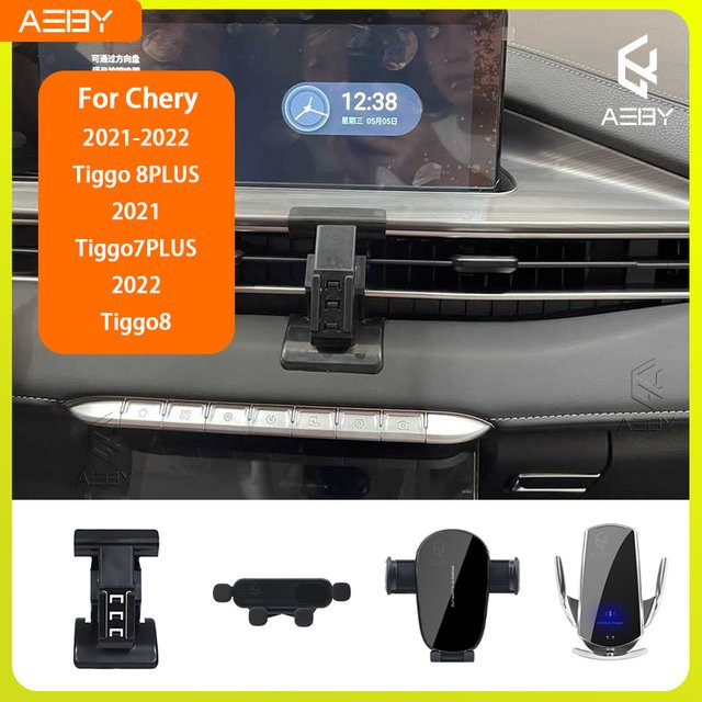 Handyhalterung mit kabelloser Ladestation für Chery Tiggo 8PLUS 7PLUS 8 (2021-2022) in Schwarz - Bild 1