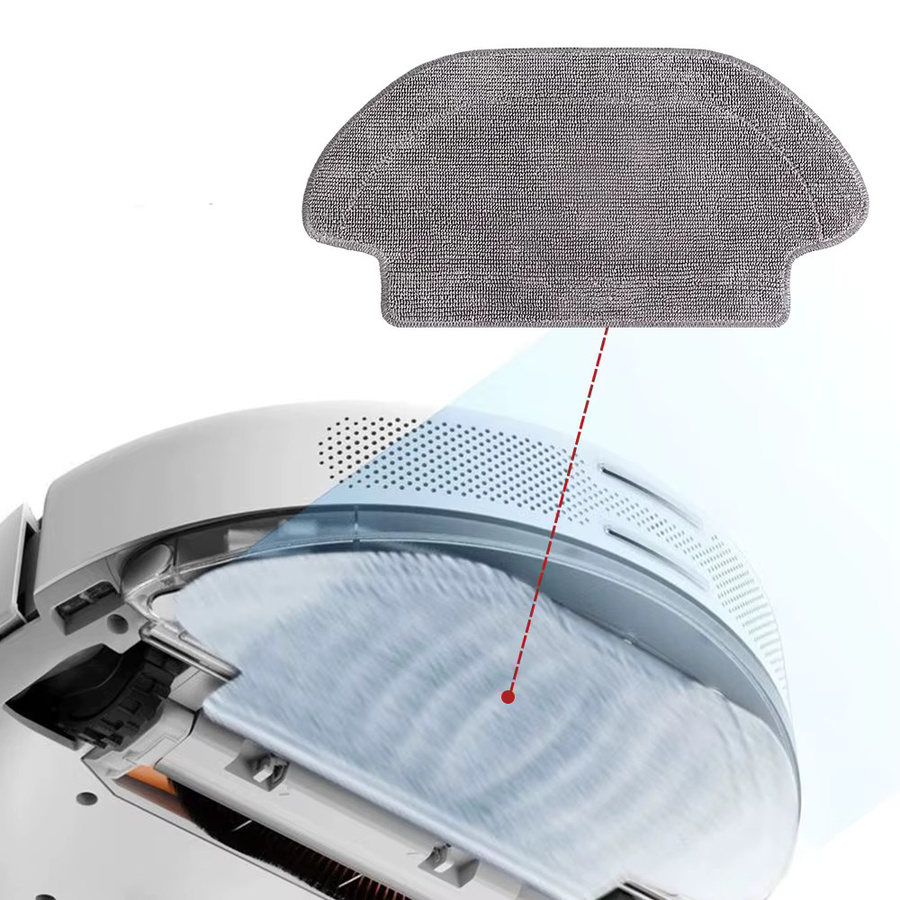WINDNINJA Ersatzteil-Set für Xiaomi Roboterstaubsauger S12 S10 3C T12 mit Filter, Wischpad, Hauptbürste, Seitenbürste und Wischhalter - Bild 1