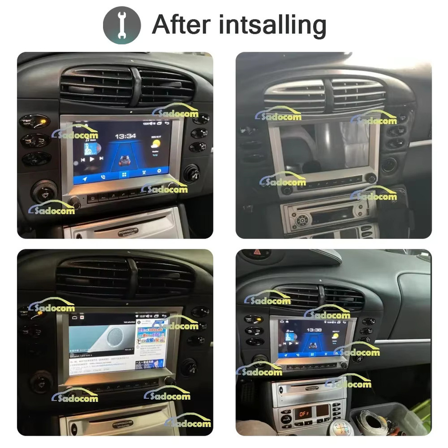 WEGONOW Android 12 Autoradio mit 7 Zoll Display, 8 Kern, 4GB RAM, DSP, GPS und CarPlay für Porsche 911 996 986 Cayman Boxster, Schwarz - Bild 5