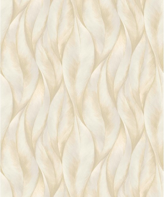 Erismann Vliestapete Guido Maria Kretschmer Fashion for Walls Blattmuster in Beige - Bild 1