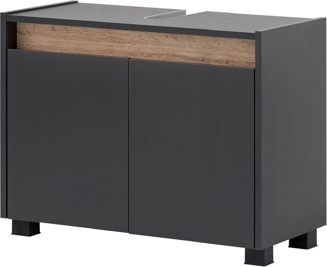 SCHILDMEYER Waschbeckenunterschrank Cosmo Anthrazit B/H/T: 80 x 54,6 x 33 cm - Bild 1