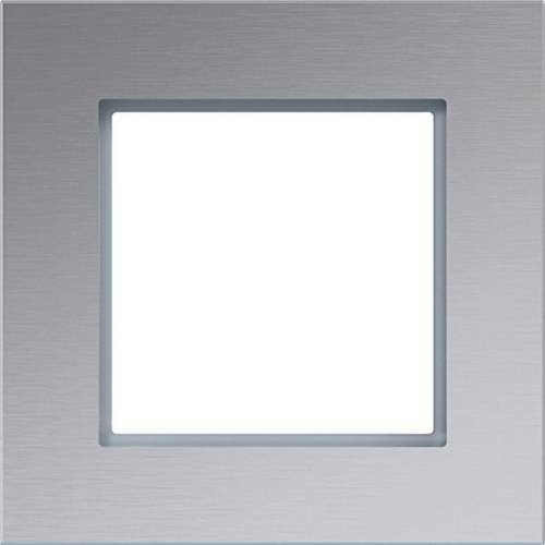 Hager Rahmen WAD8120AL aus Aluminium in Silber gebürstet - Bild 1