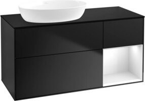V&B Waschtischunterschrank Finion in Weiß lackiert, Breite: 120 cm, Tiefe: 50,1 cm, Höhe: 50,1 cm - Bild 1