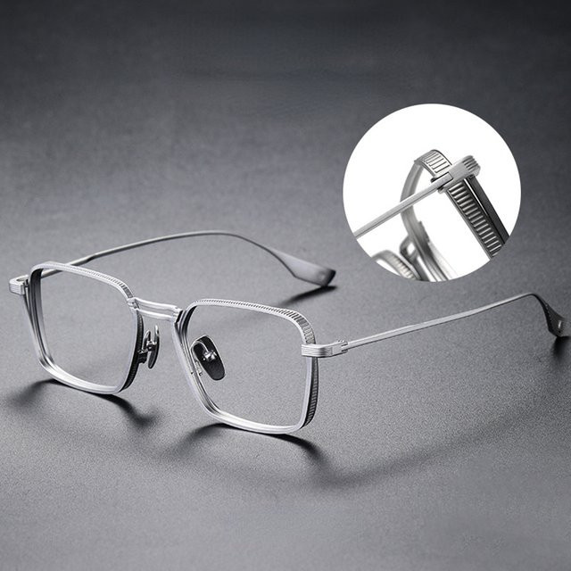 MDOD Lesebrille Herren, Vollrand, quadratisch, schwarz, grau - Bild 1