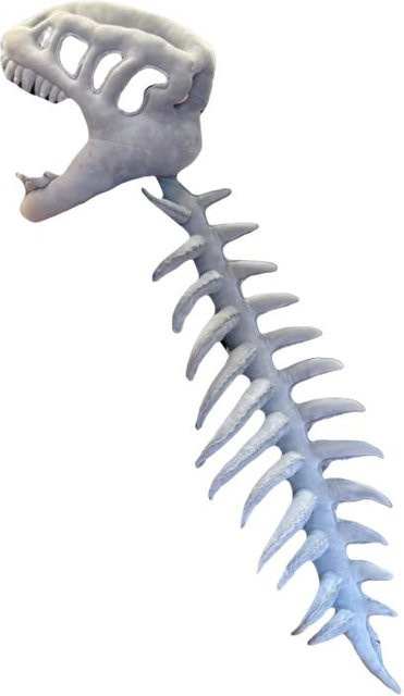 Yiran toy Dinosaurierskelett-Stofftier, Plüsch / Textil, 116cm, Weiß - Bild 1
