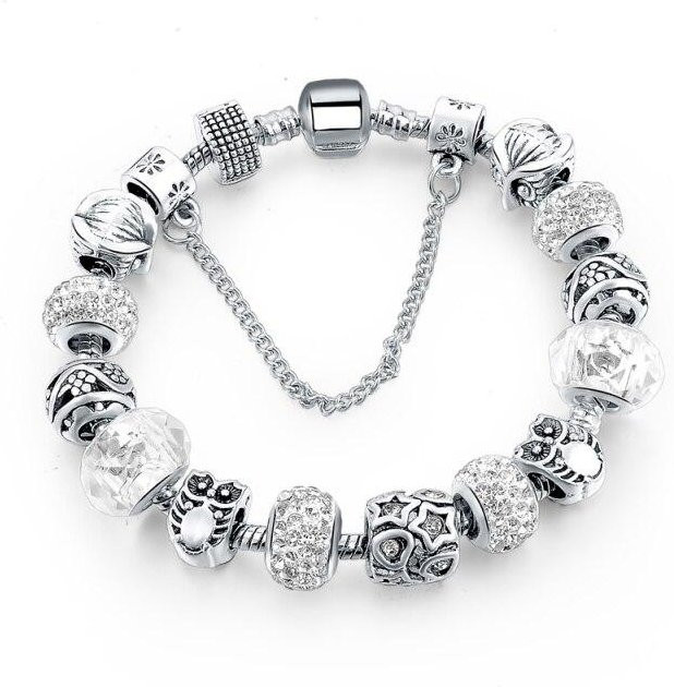Armband Yiran pet products, Kristall, Weiß, Damen, 19cm - Bild 1