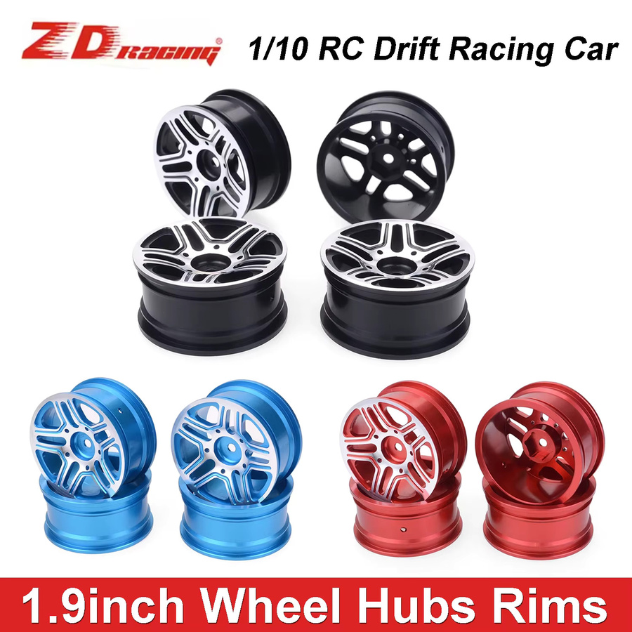 ZD Racing Radnaben Felgen, 4-teiliges Set, 1:10, Blau, Metall - Bild 1