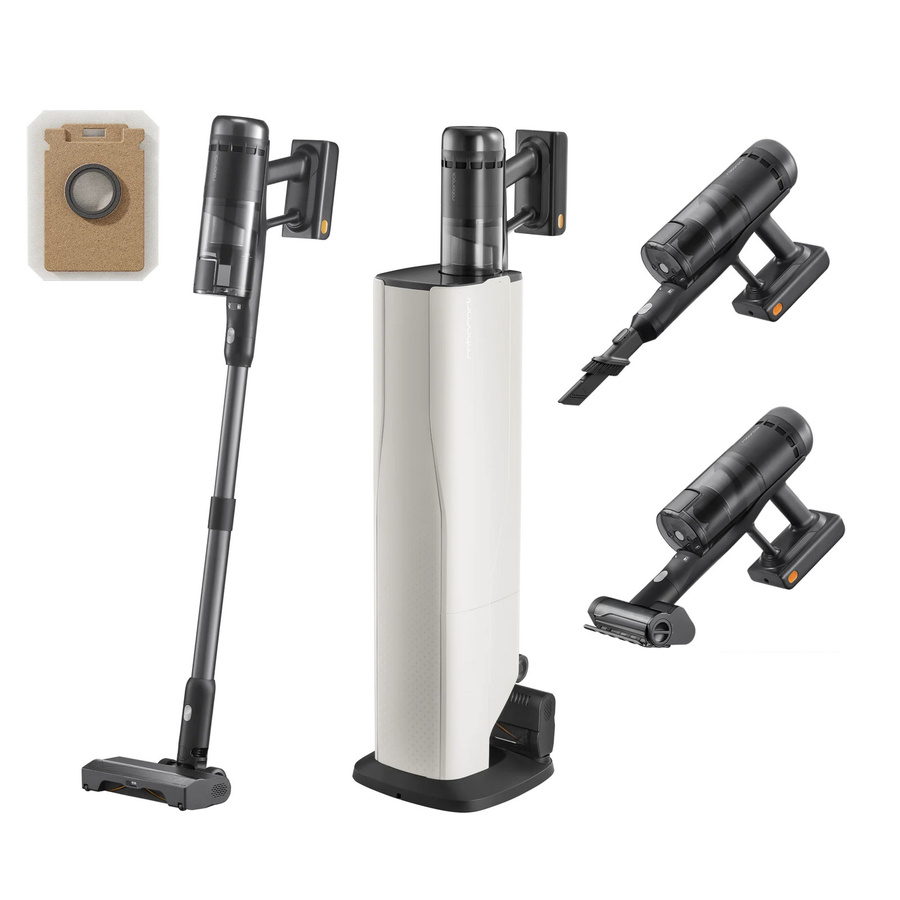 Roborock H60 Hub Ultra Akku-Staubsauger mit selbstreinigender Absaugstation in Weiß - Bild 1