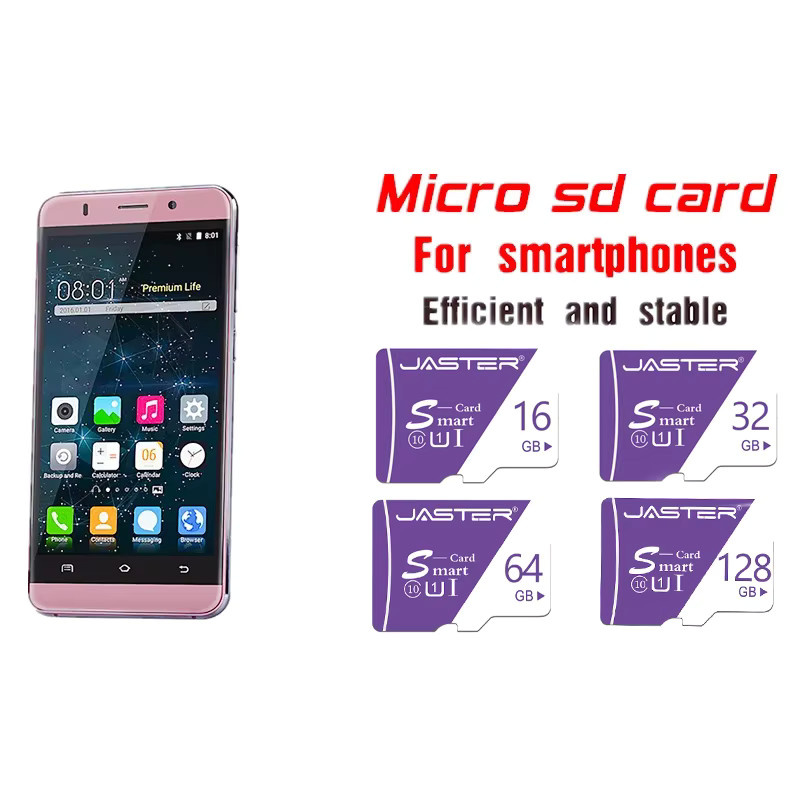 JASTER Micro SD Speicherkarte in Lila für Smartphones und andere Geräte - Bild 3