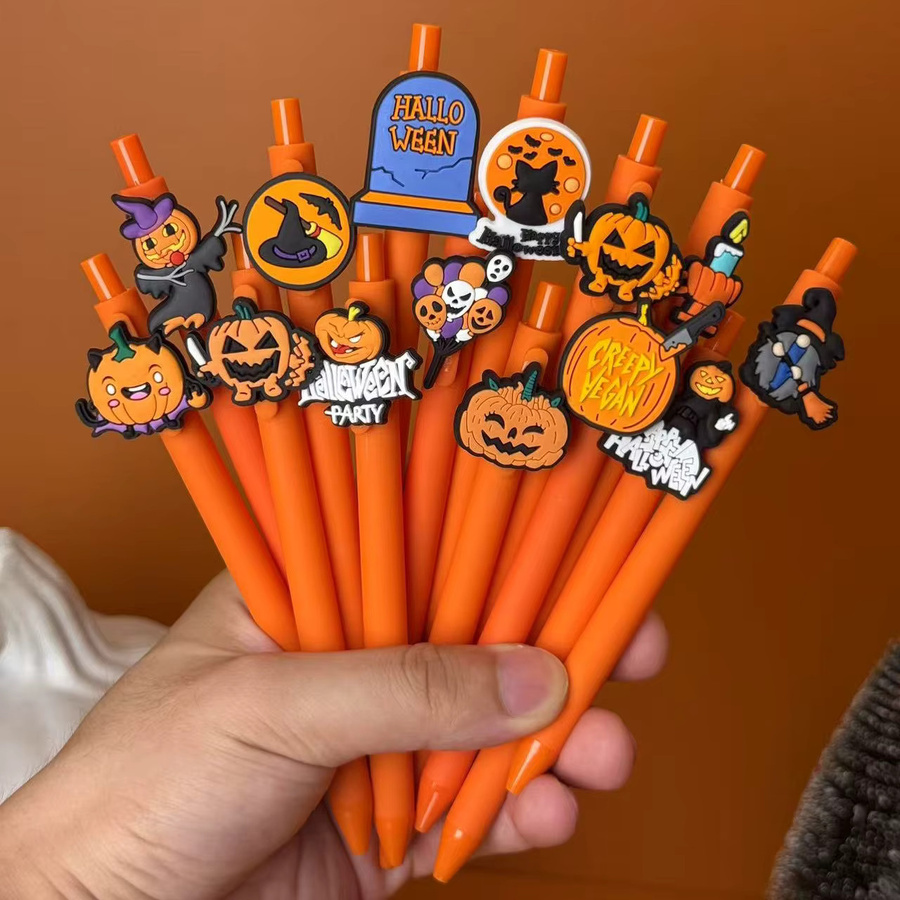 Halloween Kugelschreiber mit schwarzen Tinten in verschiedenen Designs für Büro und Schule - Bild 3