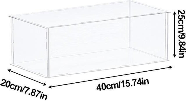 Good Industrial Accessories Transparente Vitrine als Box Organizer und Staubdichter Aufbewahrungsständer, B/T/H: 40 x 20 x 25 cm - Bild 1
