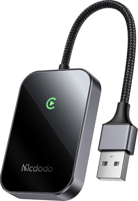McDodo CA-7210 Wireless Carplay Adapter für Apple iPhone, Schwarz, mit Wi-Fi und Bluetooth, USB-C Anschluss - Bild 1
