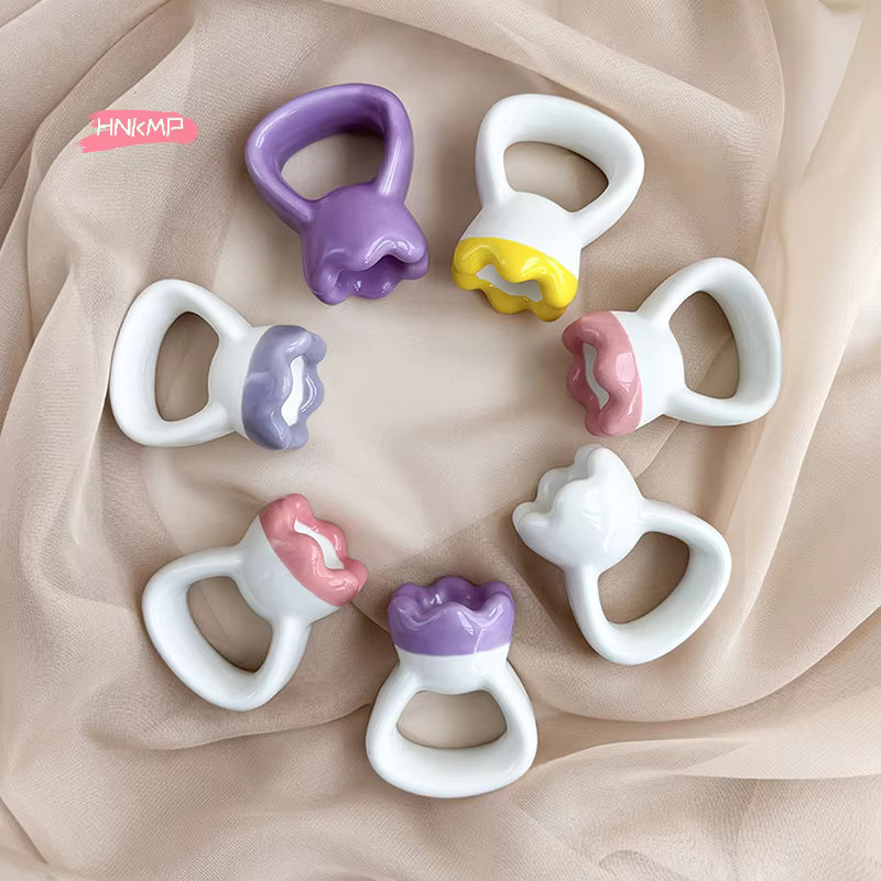 HNKMP Keramik-Gua-Sha-Massageplatte, Ringform, Unisex, für Gesicht - Bild 3