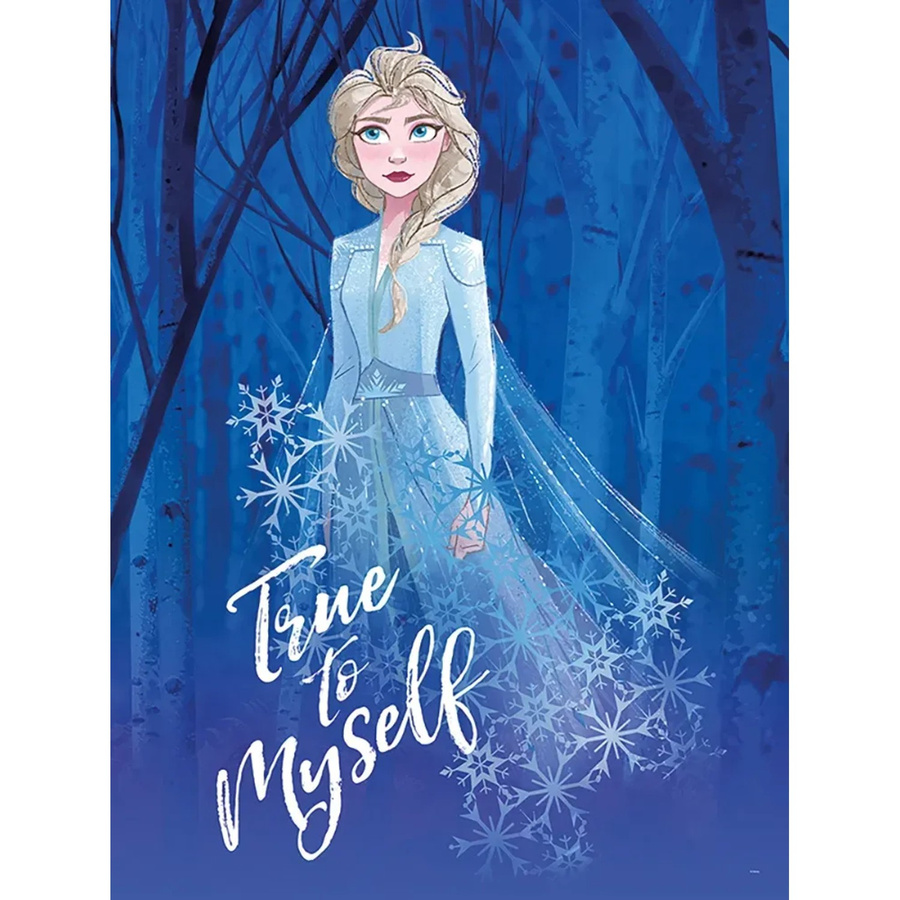 Komar Wandbild Frozen Elsa Myself, Farbe: Blau, Breite: 30 cm, Höhe: 40 cm - Bild 2