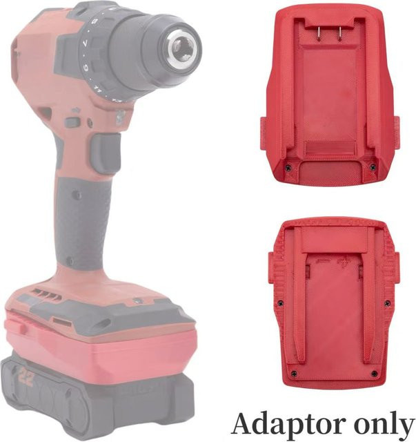 Hilti Nuron Adapter-Akku zur Umwandlung für Hilti B22 Serie Werkzeuge mit 14AWG DIY Akkuhalter in Rot - Bild 1