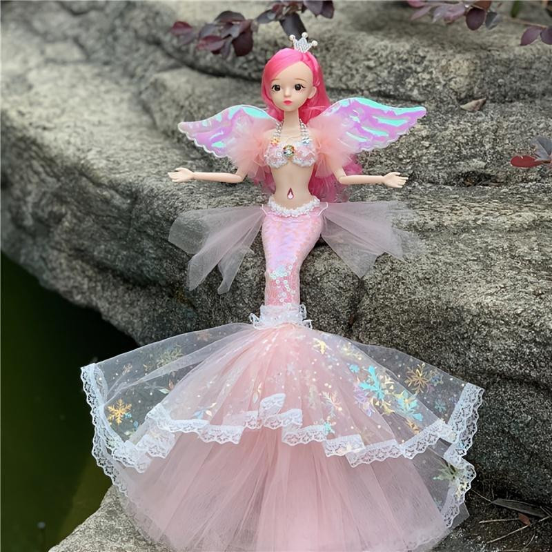 Fashnics Meerjungfrau-Prinzessin-Puppe, 45 cm, weiß, ab 14 Jahren - Bild 1