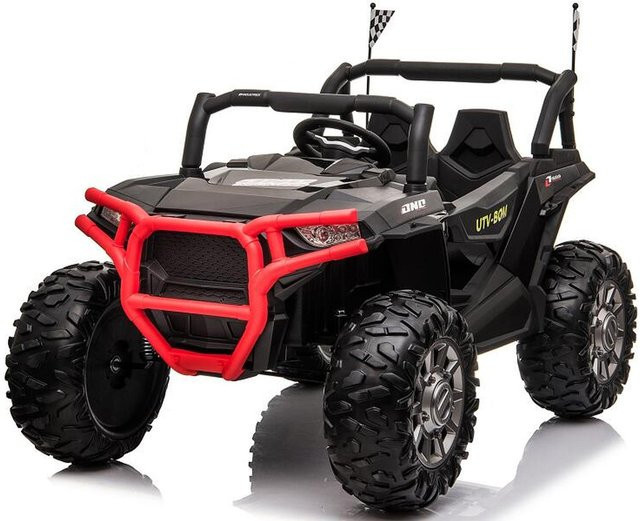 TPFLiving Elektro-Kinderauto Buggy 999 Doppelsitzer, schwarz, mit Ledersitz und Sicherheitsgurt - Bild 1