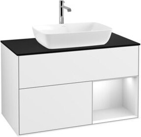 V&B Waschtischunterschrank Finion 100 in Weiß lackiert, B/T/H: 100 x 50,1 x 50,1 cm - Bild 1