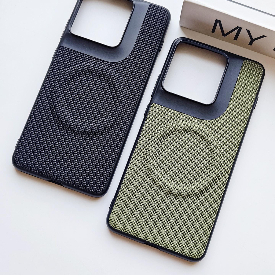 Magnetische Schutzhülle aus TPU und Nylon-Gewebe für Motorola Moto Edge 70 X70 Air in Schwarz, Rot oder Pink - Bild 3