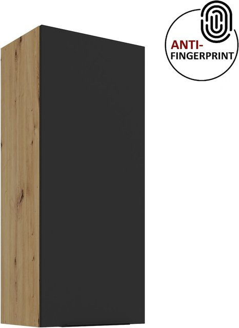 ARIA Hängeschrank Schwarz Matt mit Anti Fingerprint Oberfläche, H x B: 45 x 90 cm - Bild 1