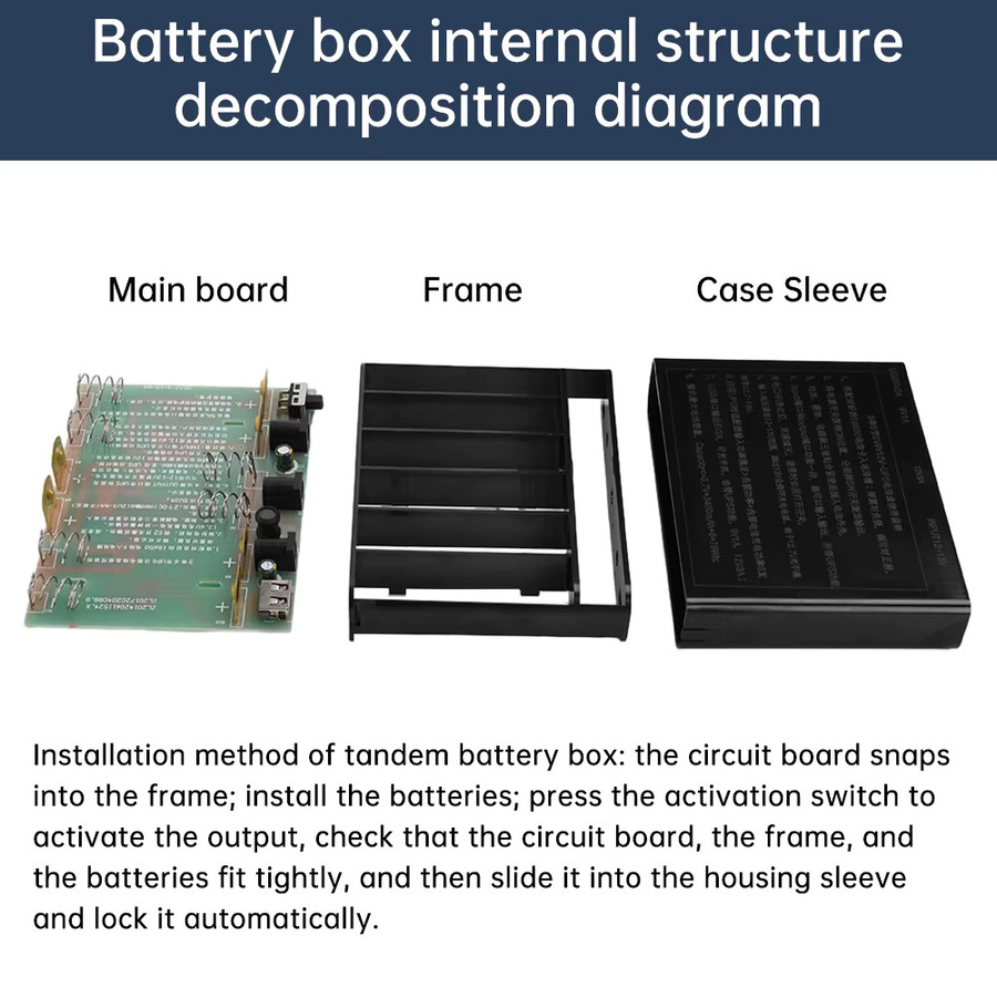 ANENG USV-Batteriekasten für optische Modems und Router mit 6x 18650 Akkus, 60 W, Ausgänge 5 V/9 V/12 V, Schwarz oder Weiß - Bild 3