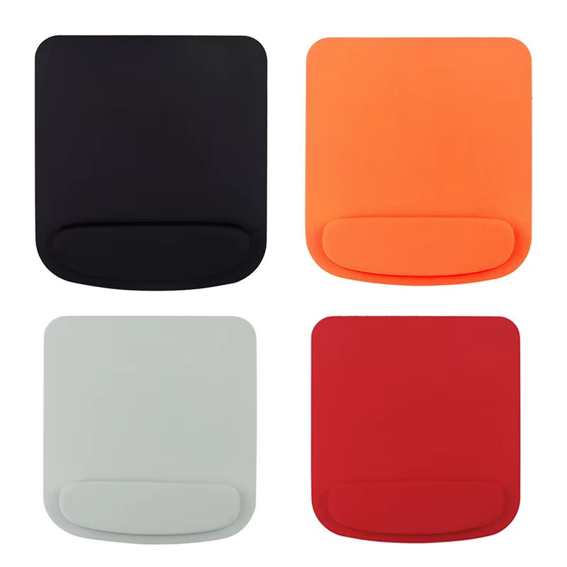 Ergonomisches Mauspad mit Handgelenkauflage aus Memory-Schaum und superfeiner Faser in Orange - Bild 4