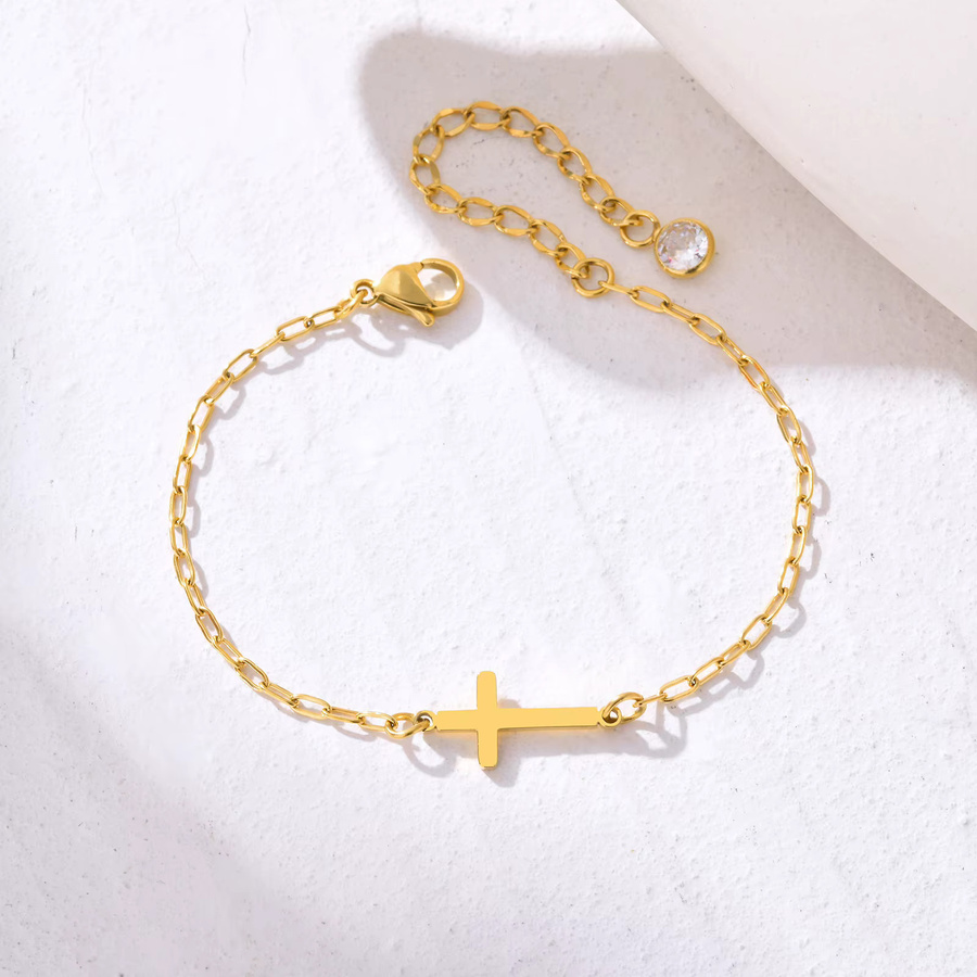 Myfresty Armband Edelstahl, Gold, Zirkonia, Damen - Bild 2