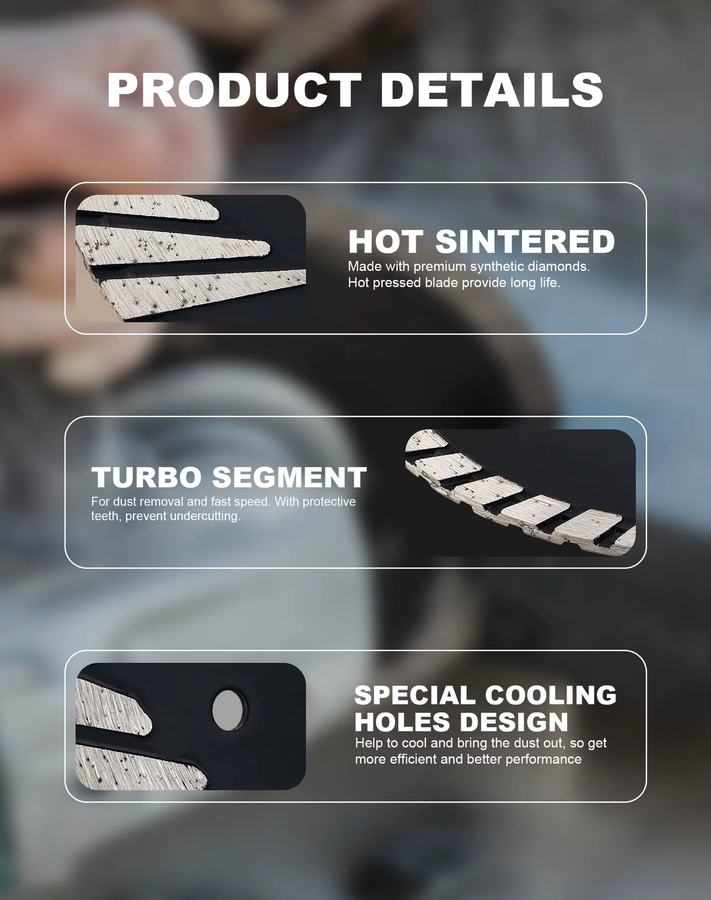 Casaverde Diamant-Turbo-Trennscheibe 125mm Schwarz für Granit, Marmor, Stein und Hartpflaster - Bild 4