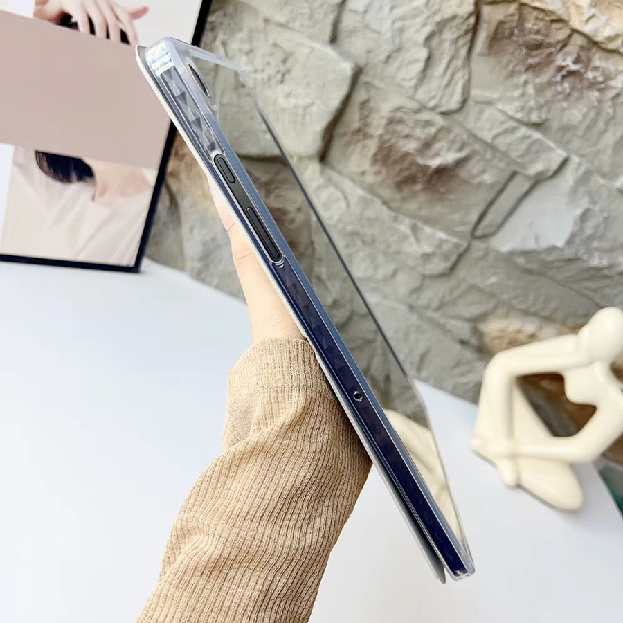 ZMHY Stoßfeste Acryl-Schutzhülle für Samsung Galaxy Tab S10, S10 FE und S10 Lite 11 Zoll mit Y-Fold Rückseiten-Abdeckung Hartschale in Schwarz oder Transparent - Bild 2