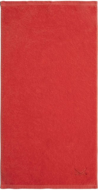 Personalisierbares Handtuch SANSIBAR aus Baumwolle in Orange, Pink oder Rot - Bild 1
