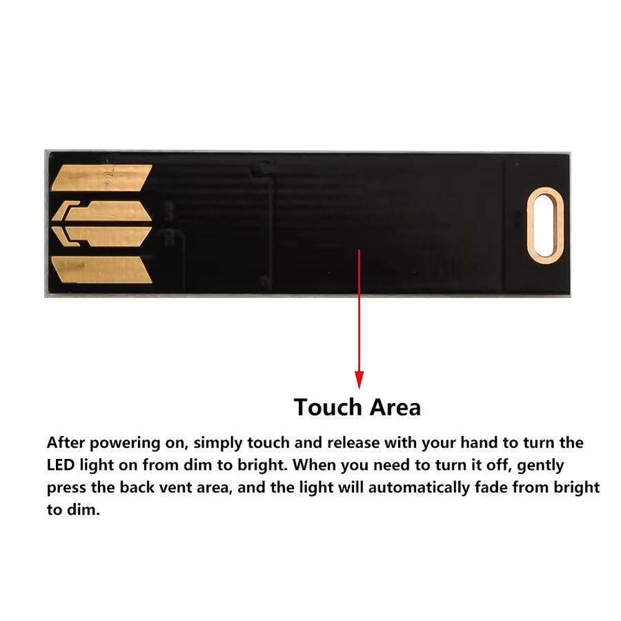 diymore USB LED Nachtleuchte mit 6 SMD-Leuchten, dimmbar per Berührungssensor, für Laptop und Buchlesen, in Schwarz oder Weiß - Bild 3