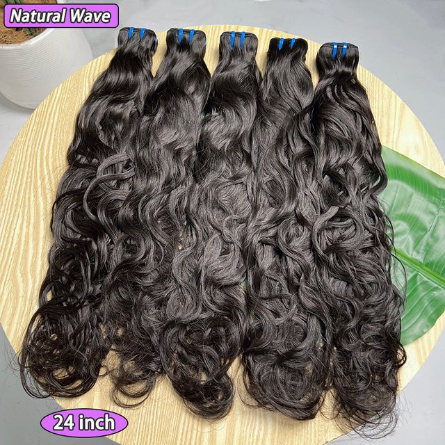 sheunicus Haarbündel, vietnamesisches Echthaar, gewellt, schwarz, Unisex - Bild 1