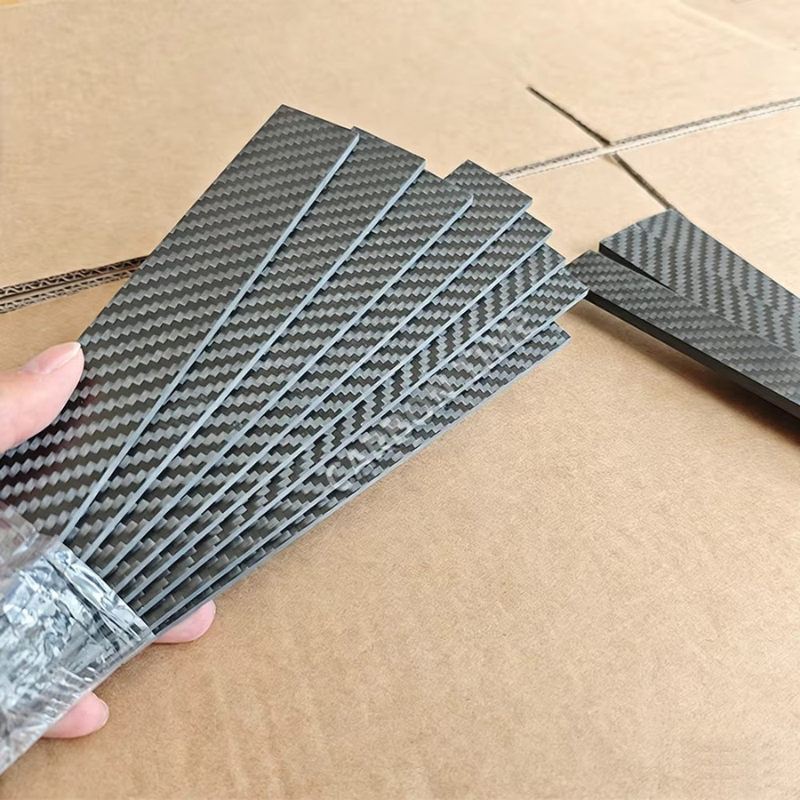 2 Stück 3K reine Kohlefaserplatten in Schwarz mit Twill-Matt-Oberfläche, Dicke: 0,2–6 mm - Bild 2