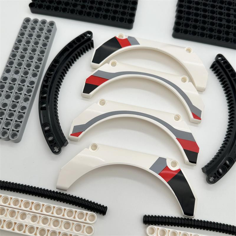 Yiran Toy MOC Technische Bauteile Steine Pin Hebearm Noppenloser Träger Achsverbinder Platte Auto Spielzeug - Bild 4