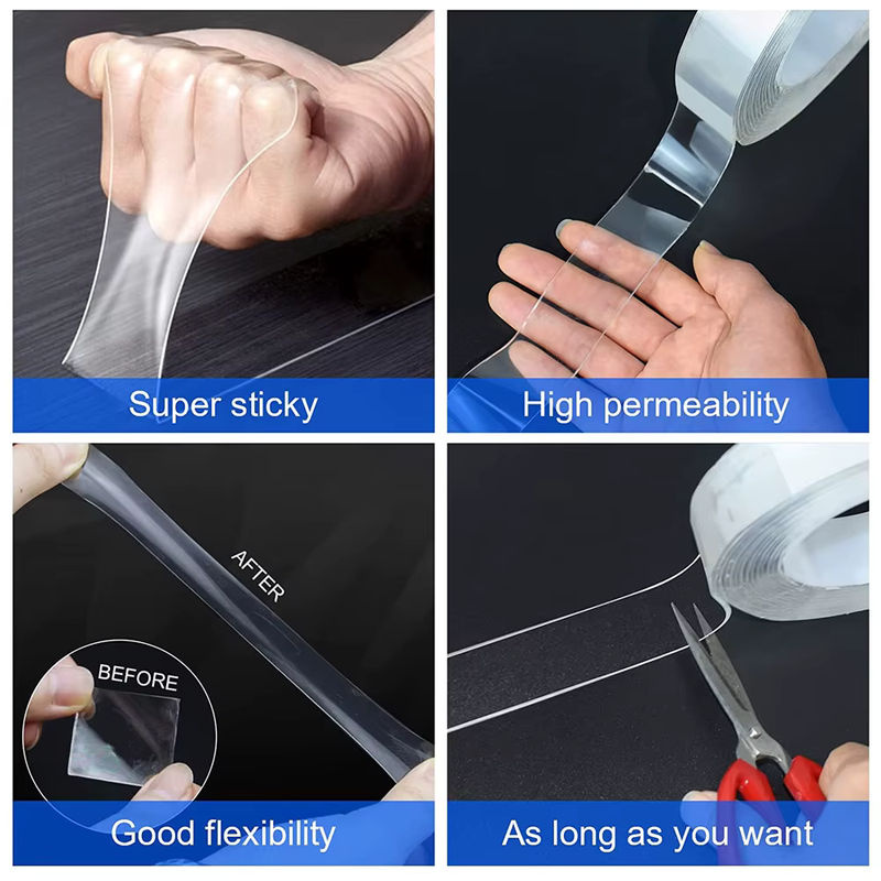 TFAAI Nano Tape extra starkes doppelseitiges Klebeband transparent wasserdicht und abnehmbar - Bild 4