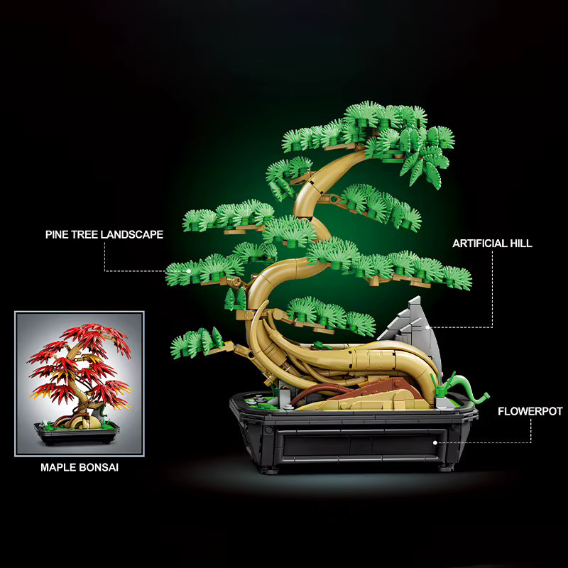 FINGERROCK Gast-Gruß Kiefer Bonsai 2in1, Bausteine, 1.023 Teile, ab 8 Jahren - Bild 3