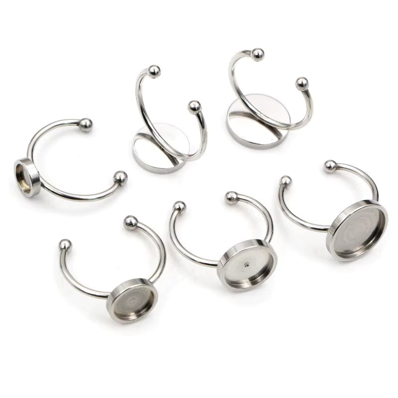 Wadsfred Ringe Edelstahl, Silber, Unisex - Bild 2